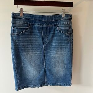Democracy Absoltuion Pull On Denim Pencil Skirt Size 6